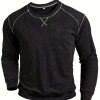 Men’S Comfortable Pullover, Stylish Long-Sleeve T-Shirt, Casual Trendy Top for Spring And Autumn