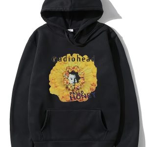 Unisex Casual Fashion Hoodie - 2025 Latest Design, Light Gray with Vibrant Honeycomb & Floral Print, Long Sleeve, Pockets, Polyester Blend, Machine Washable, Comfortable Casual Attire, Casual Wear Hoodie | Floral Print Hoodie | Machine Washable Top