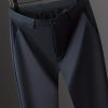 Men’S Solid Color Autumn Casual Long Pants Made of High-Elastic Thick Nylon, Suitable for Comfortable Commuting And Business Casual Wear, Straight-Leg Trousers