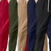 5 Counts Men’S Stylish Drawstring Ribbed Casual Pants, Perfect for Outdoor Activities, Comfortable And Versatile
