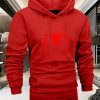Men’S Casual Hoodie with a Regular Fit And Adjustable Drawstring Hood, Comfortable And Stylish, Perfect for Young And Trendy Looks.