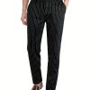 Men’S Tailored Black Striped Suit Pants, Perfect for Casual Everyday Wear