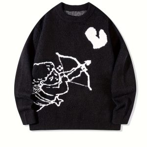 Men's Cupid Fashion Casual Knit Pullover Sweater
