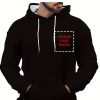 Men’S Custom Photo Personalized Hooded Sweater | Full Body Print on Front And Back, Soft, Machine Washable, Black Casual Street Style – Ideal for Boyfriends, Birthdays, Anniversaries