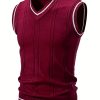 New Cross-Border Men’S Vest with a Twisted Knit Design